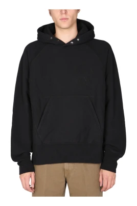 Printed Raglan Hoody Sweatshirt