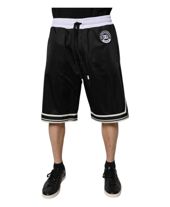 zwart-wit-bermuda-sweatshorts-shorts