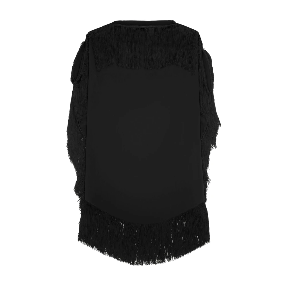 MM6 Maison Margiela Moderne Elegante Zwarte Jurk Black Dames