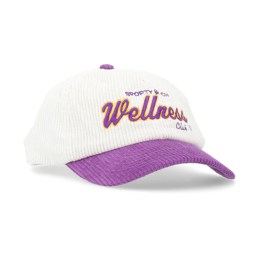 Sporty & Rich Ribfluwelen Hoed in Wit White Unisex