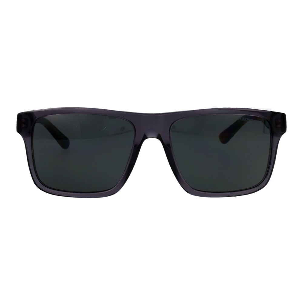 Emporio Armani Man Sunglass EA4232 - Frame color: Transparent Dark Grey, Lens color: Smoke - Image 5