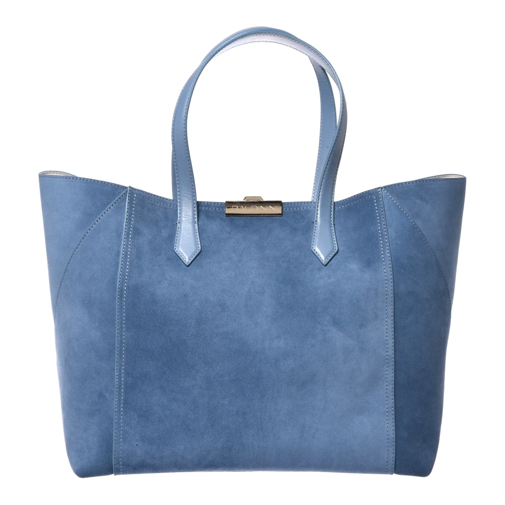 Baldinini Women's Blue Suede Tote Bag - Shopping Bags - One Size - Bags