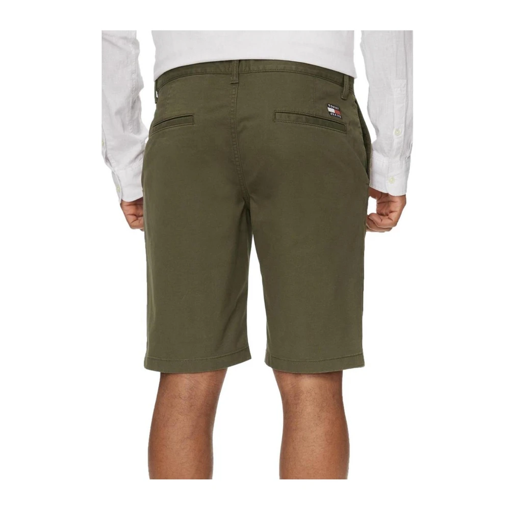 Tommy Jeans Katoenen Bermuda Shorts Heren Collectie Green Heren