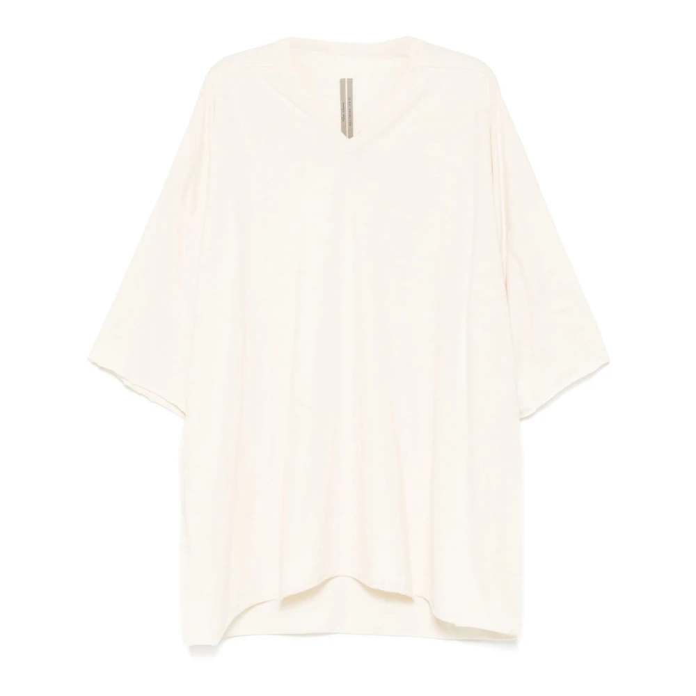 Rick Owens Witte Katoenen T-shirt Korte Mouw White Heren