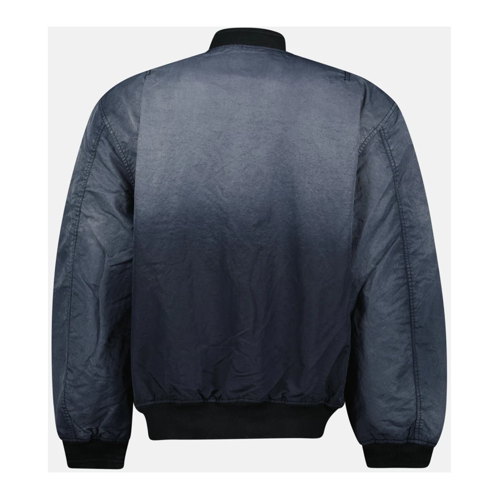 Diesel Oversized Nylon Bomber Jack Blue Heren