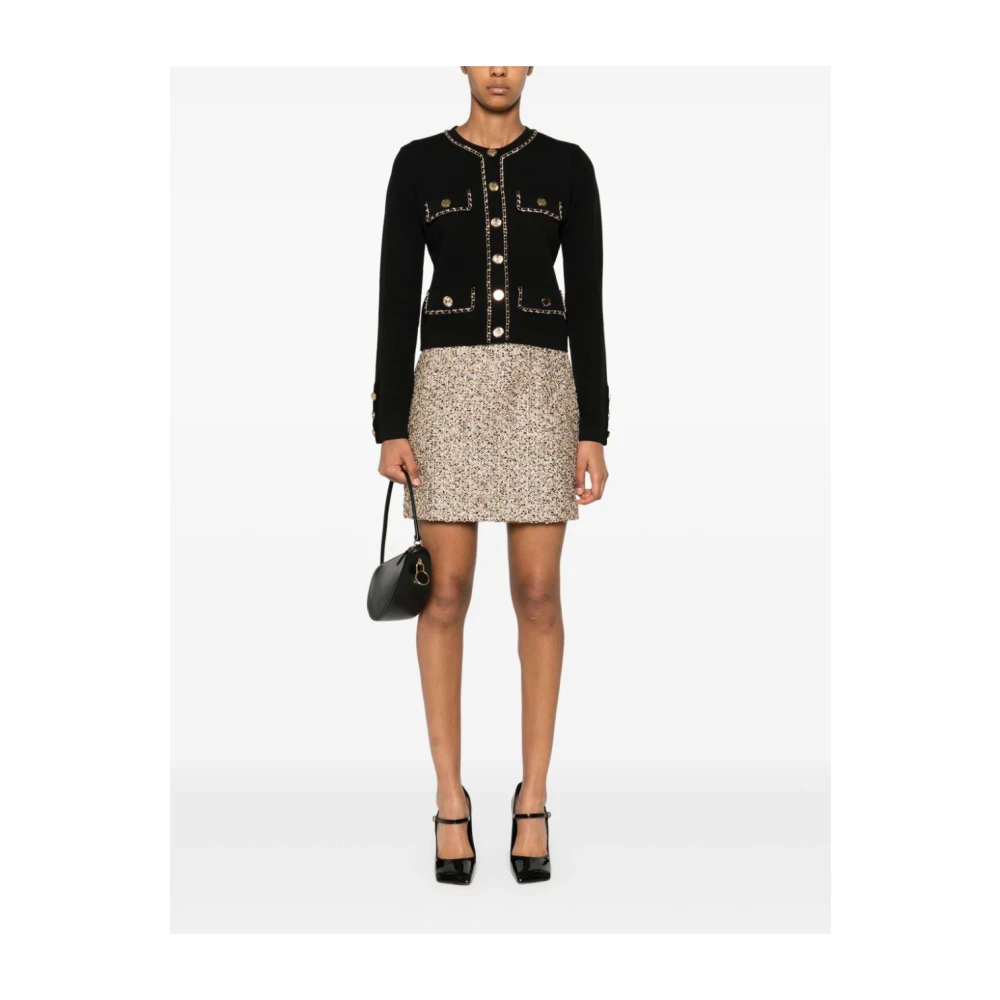 Elisabetta Franchi Zwarte Sweatshirt Aw24 Stijlvol Gezellig Black Dames