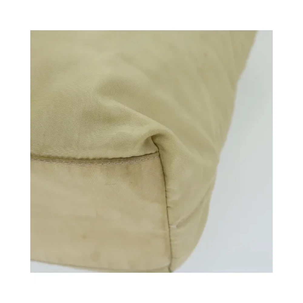 Prada Vintage Pre-owned Nylon prada-bags Beige Dames