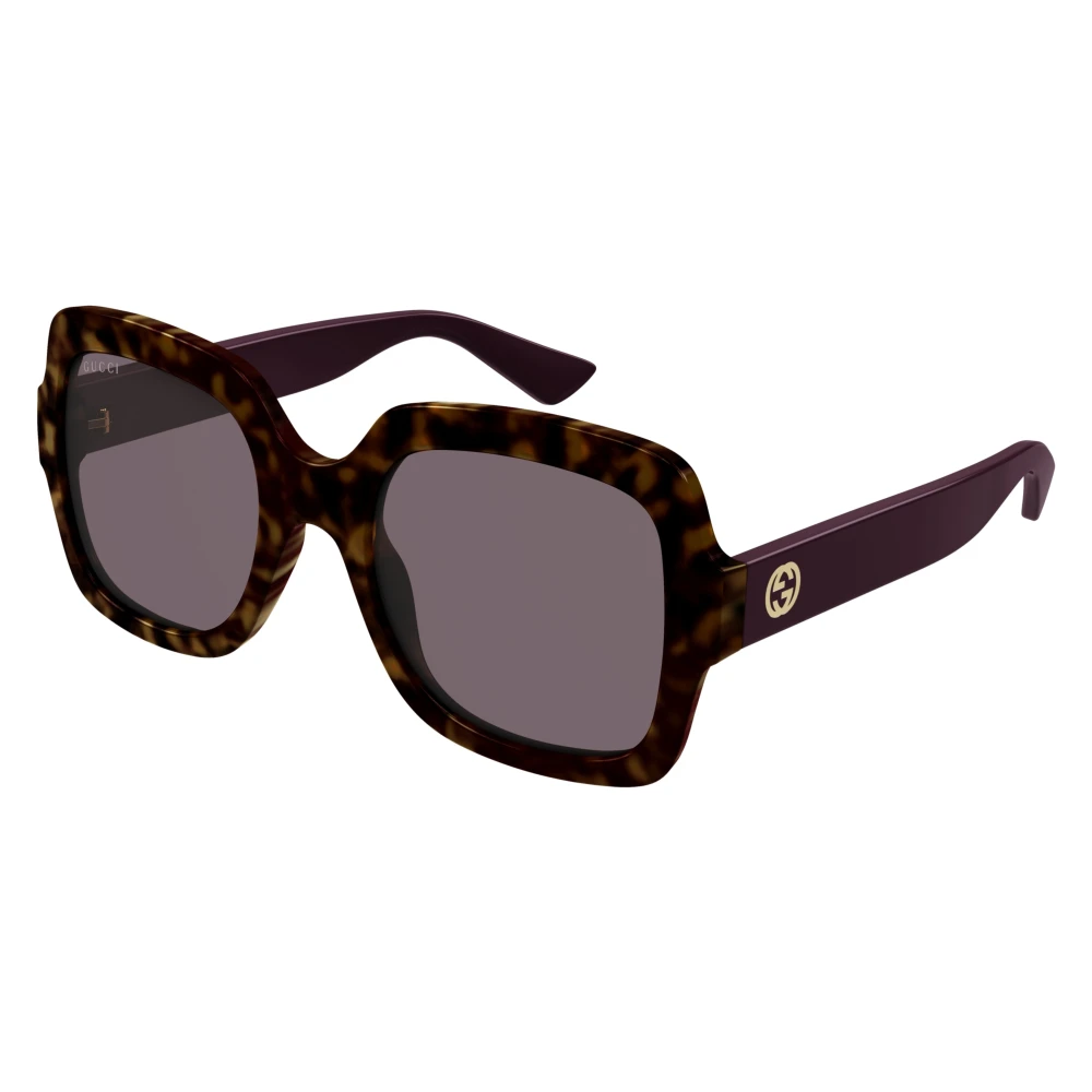 Gucci Unisex Brown Square Sunglasses - Sunglasses - 54 Mm - Accessories