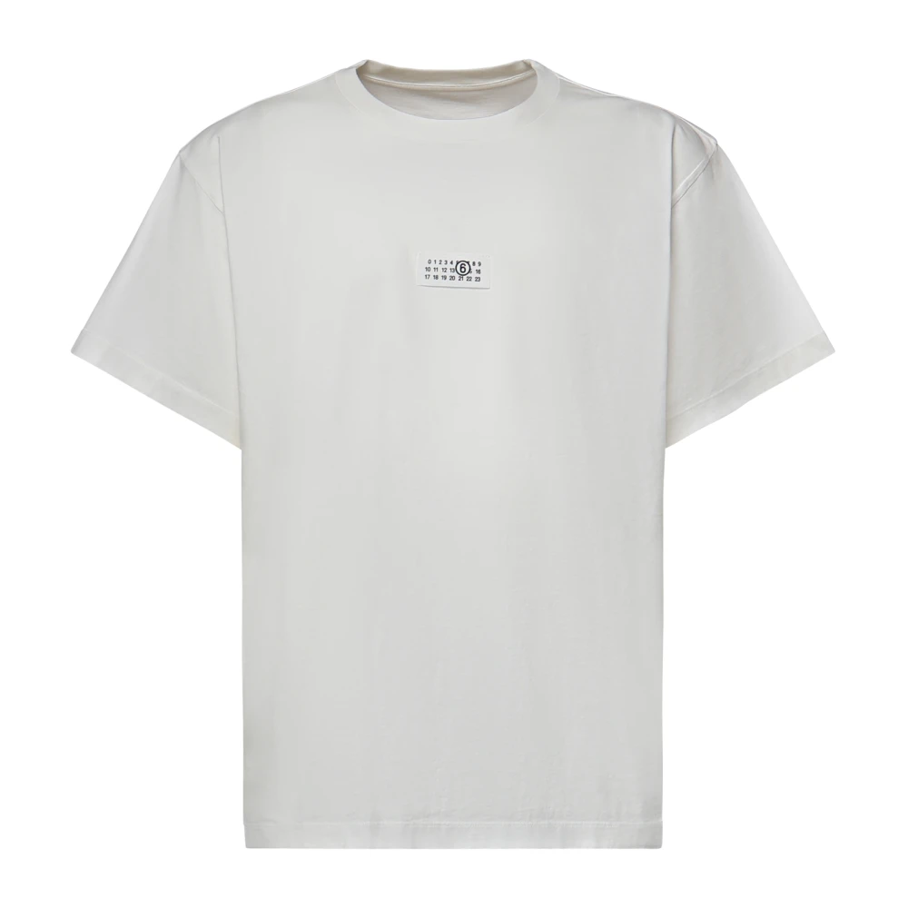 Mm6 Maison Margiela T-Shirts - Male - T-Shirts - White - Xl - Tops
