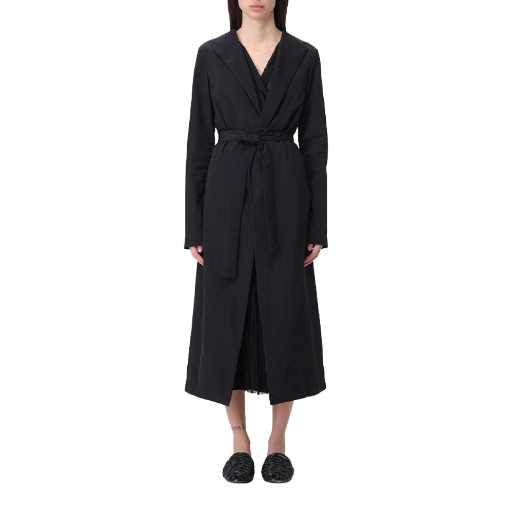Fabiana Filippi Elegant Trench Coat Black Dames