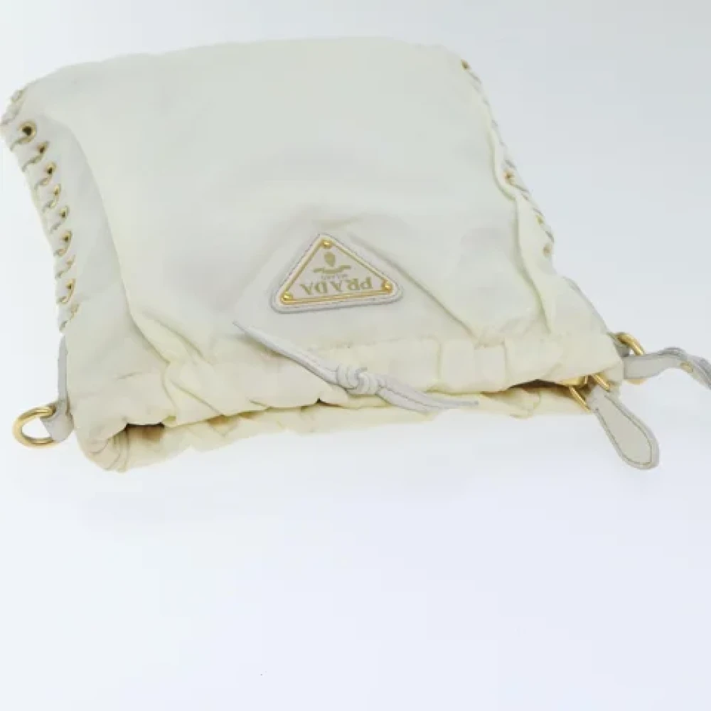 Prada Vintage Pre-owned Nylon prada-bags White Dames