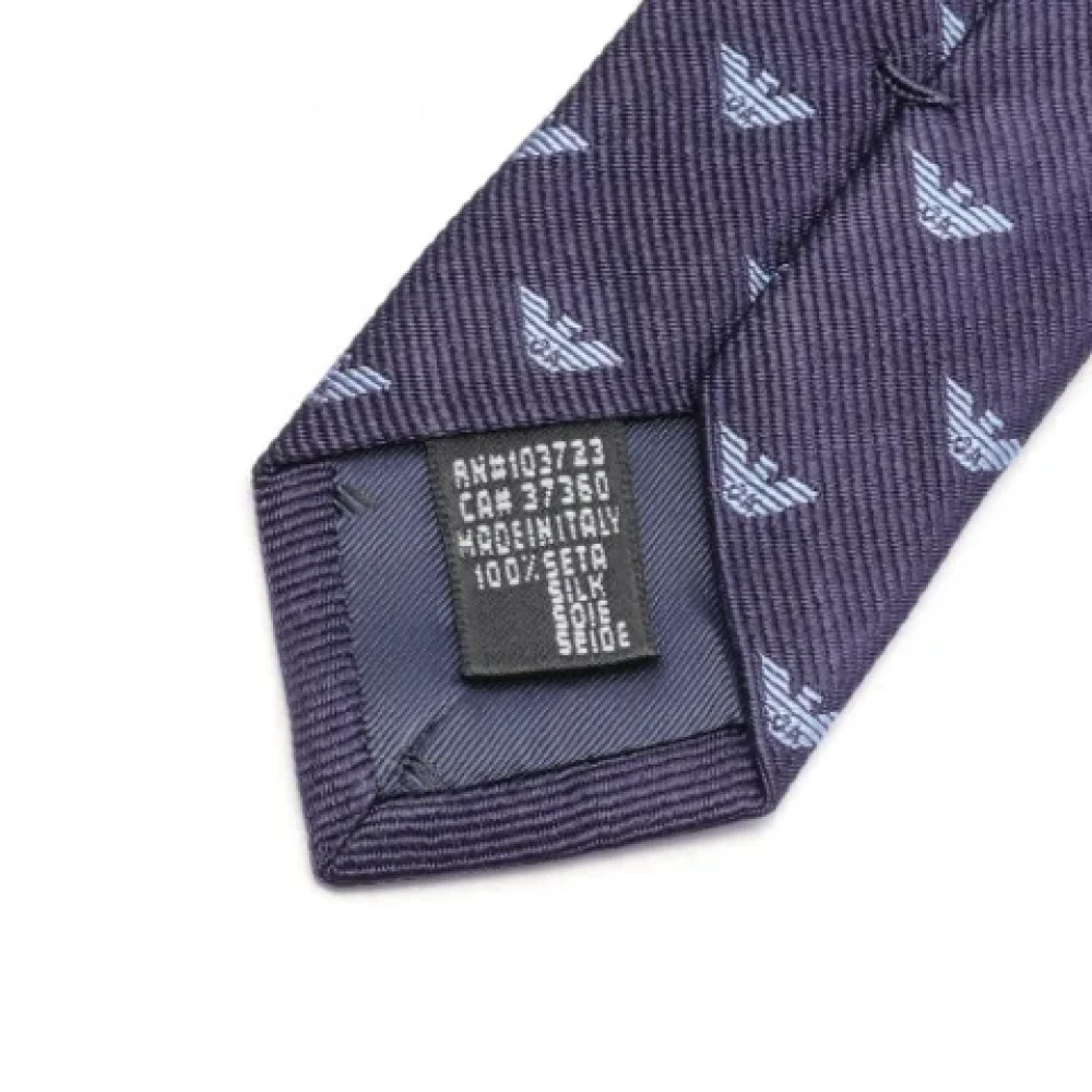 Armani Pre-owned Silk home-office Blue Heren