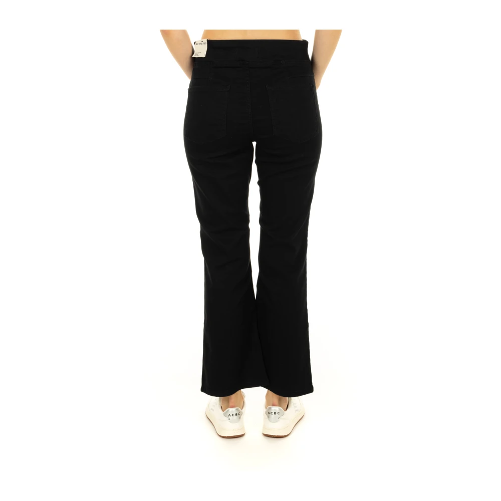 Free People Zwarte Cropped Jeans Black Dames