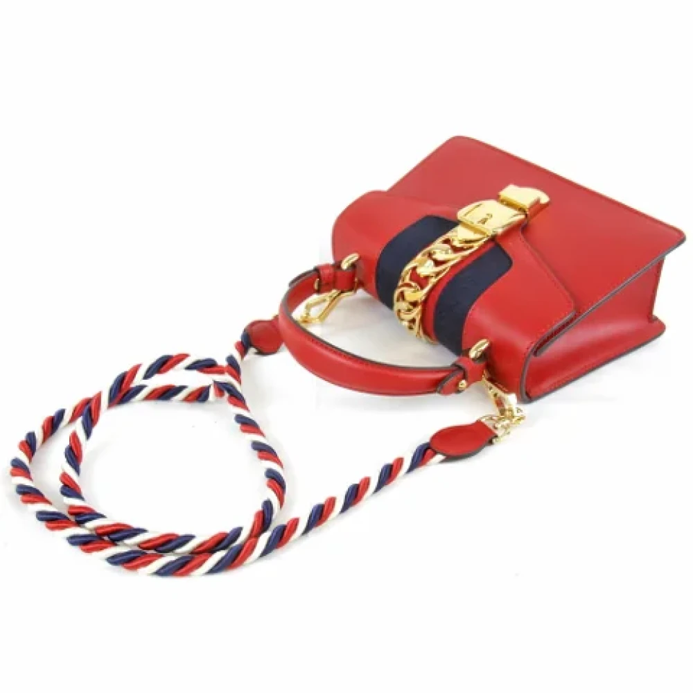 Gucci Vintage Pre-owned Fabric gucci-bags Red Dames
