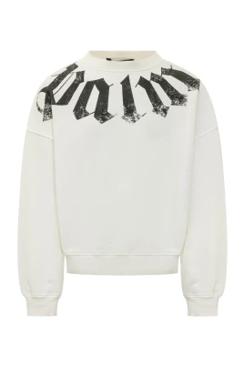 Neck Logo Loose Crew