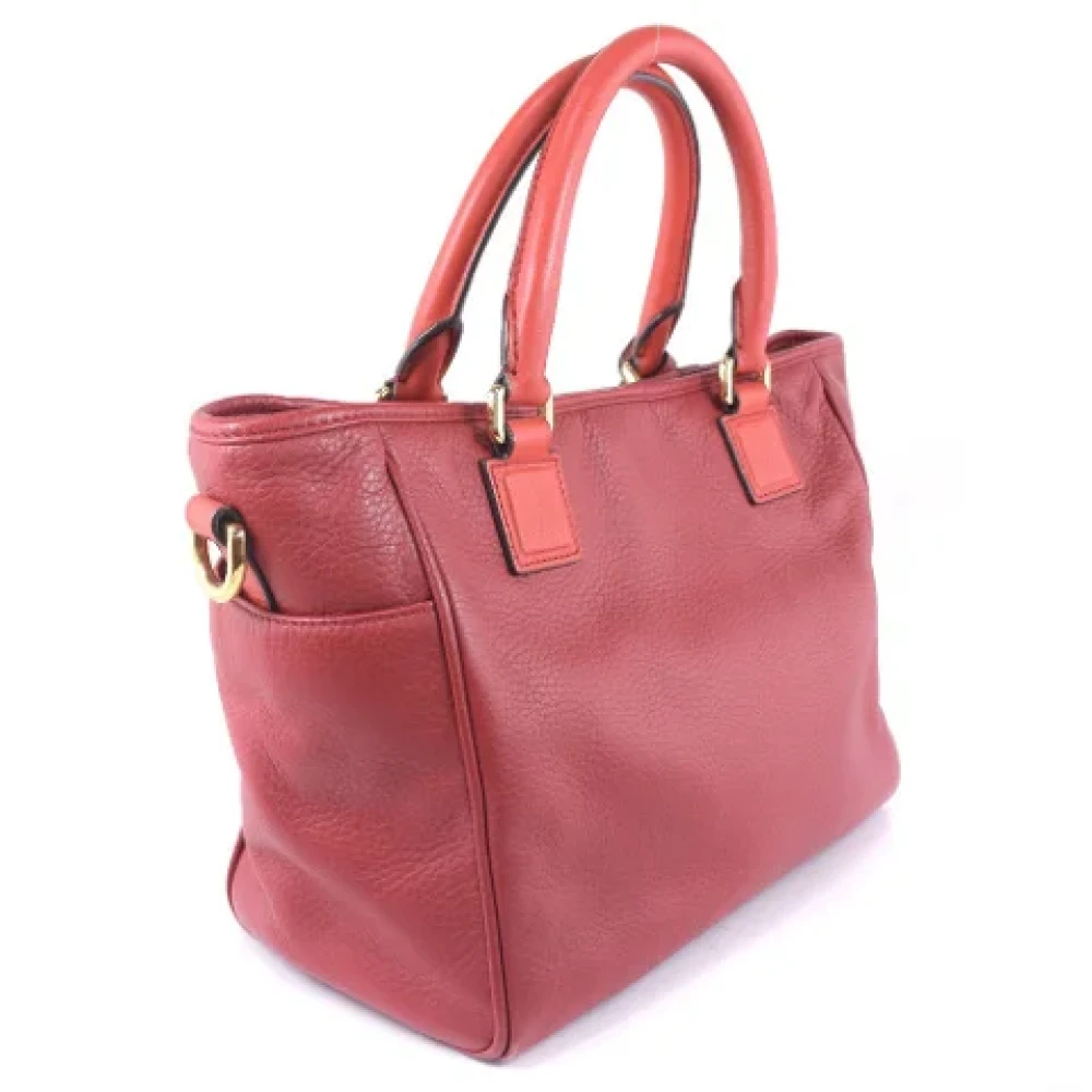 Loewe Pre-owned Leather shoulder-bags Red Dames