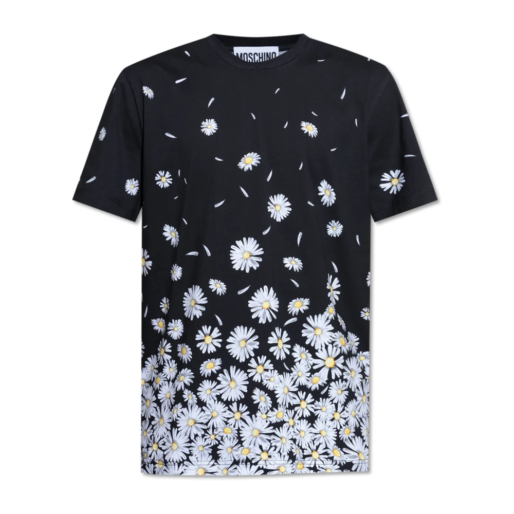 Moschino T-shirt met print Black Heren