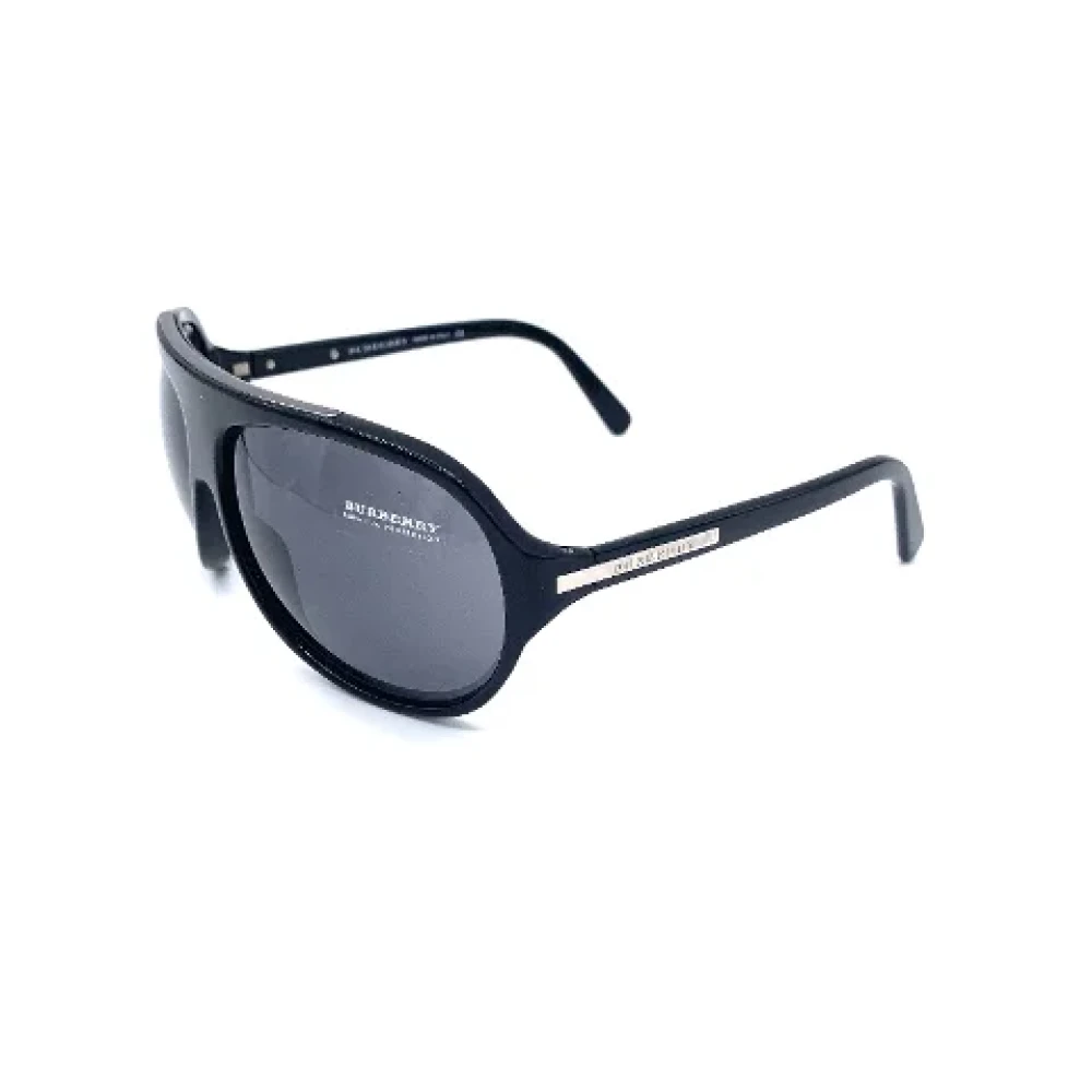 Burberry Vintage Pre-owned Silver sunglasses Black Dames