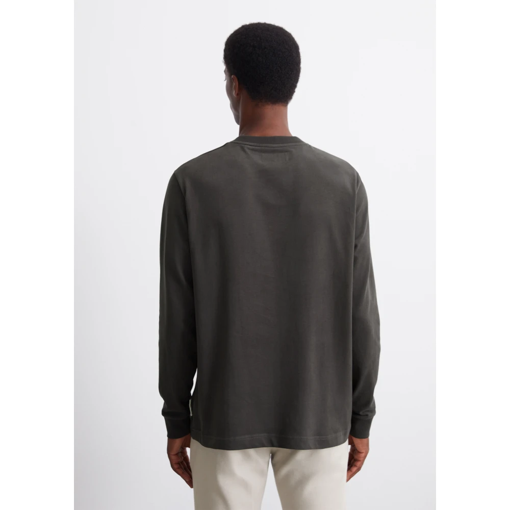 Marc O'Polo Henley met lange mouwen Gray Heren