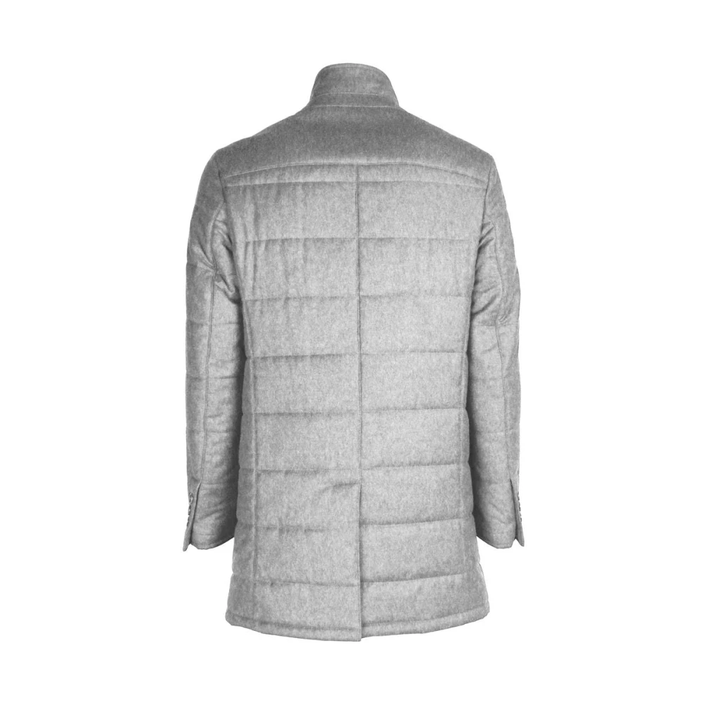 Made in Italia Grijze Virgin Wol Jack met Rain System Gray Heren