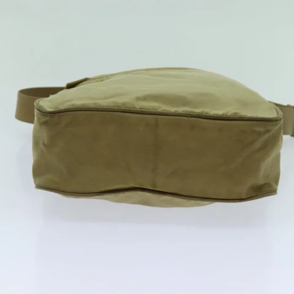 Prada Vintage Pre-owned Fabric prada-bags Beige Dames