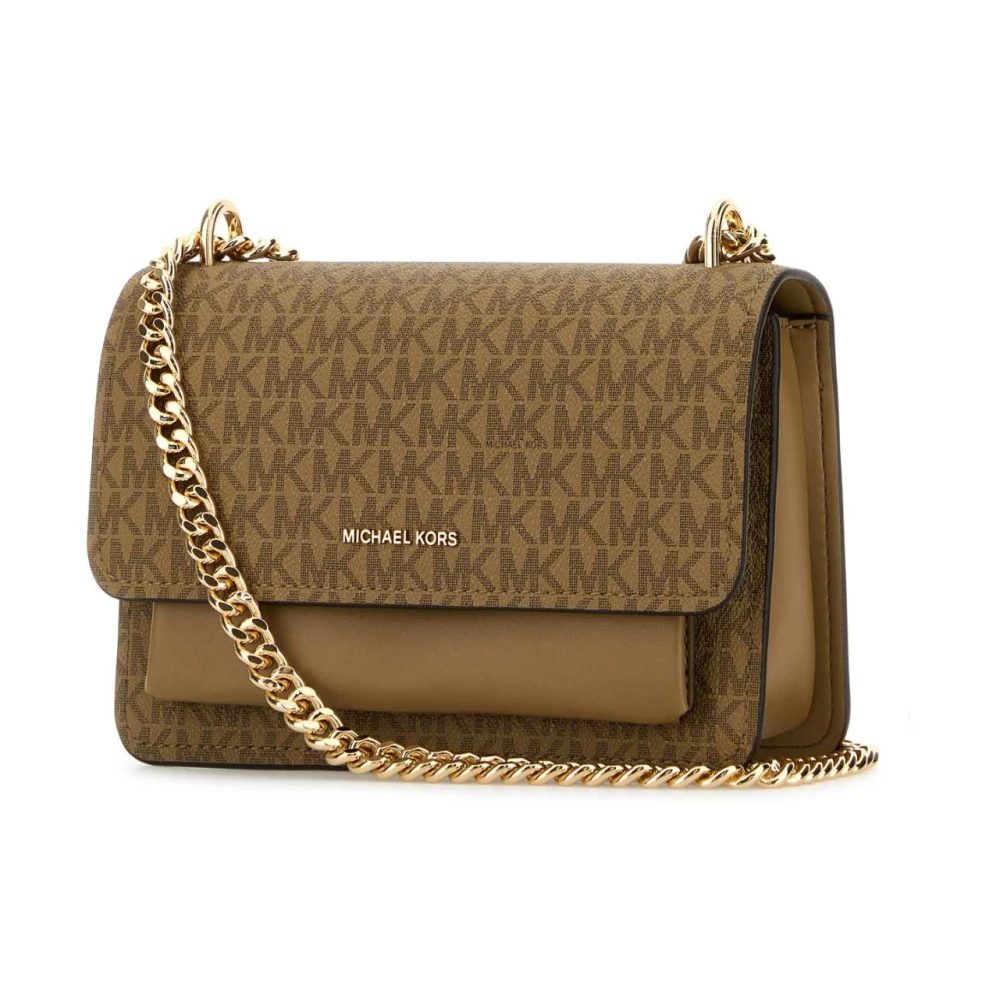 Michael Kors Claire Canvas Schoudertas Brown Dames