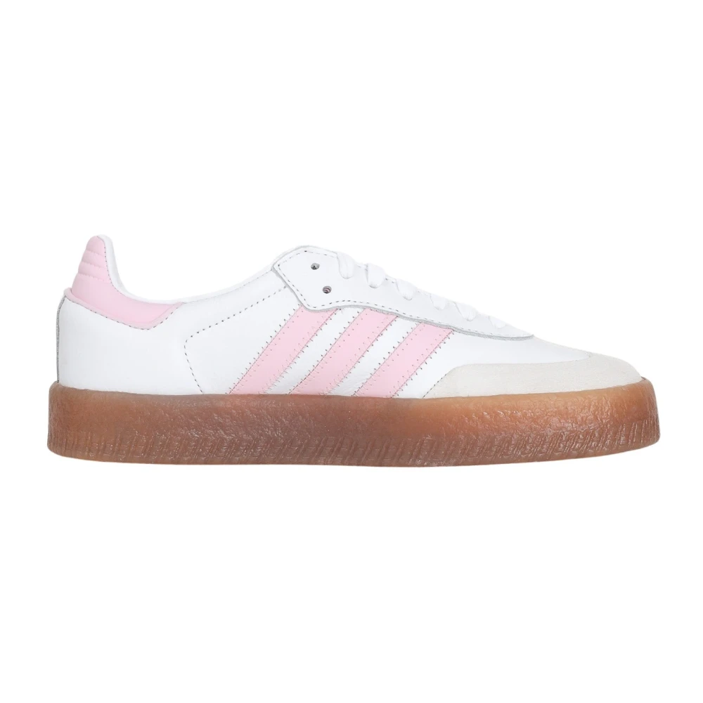 Adidas Originals Witte Sambae Sneakers Moderne Stijl Dames Schoenen