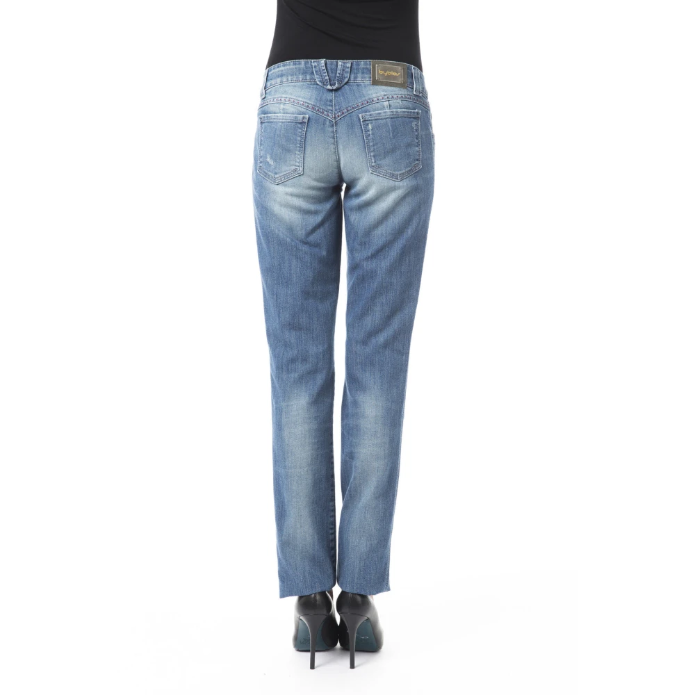 Byblos Regular Fit Jeans met voor- en achterzakken Blue Dames