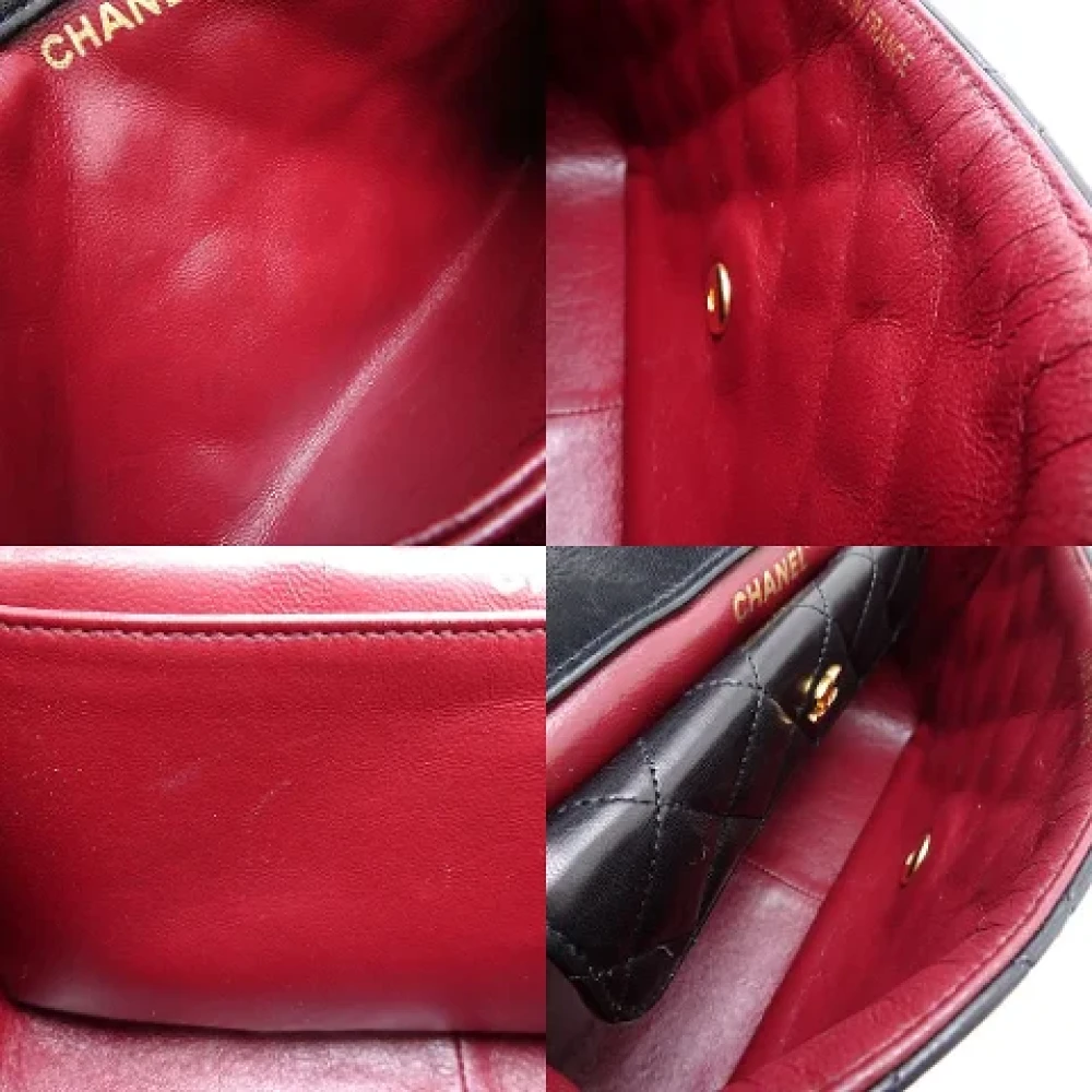 Chanel Vintage Pre-owned Leather crossbody-bags Black Dames