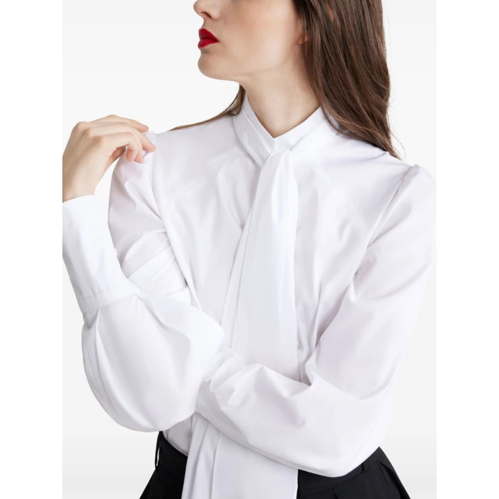 Patou Biologisch katoenen hoge hals shirt White Dames