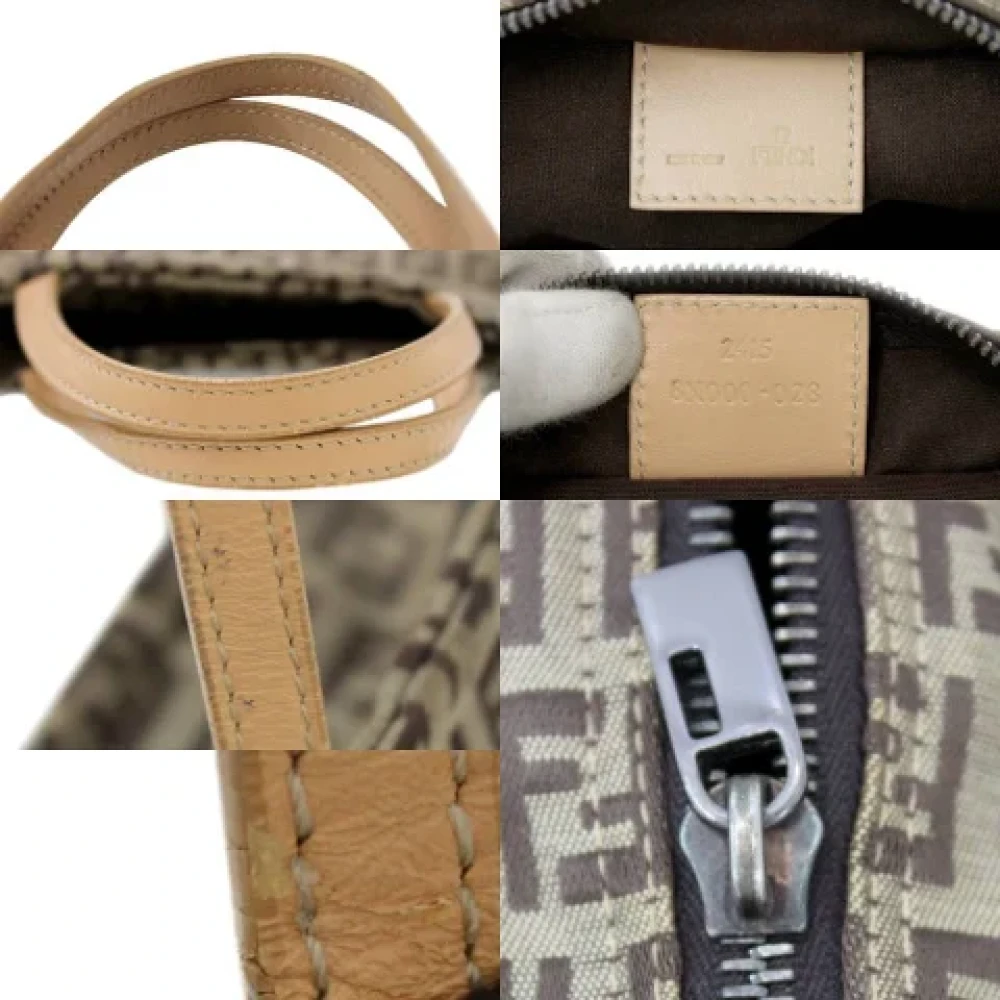 Fendi Vintage Pre-owned Canvas totes Beige Dames