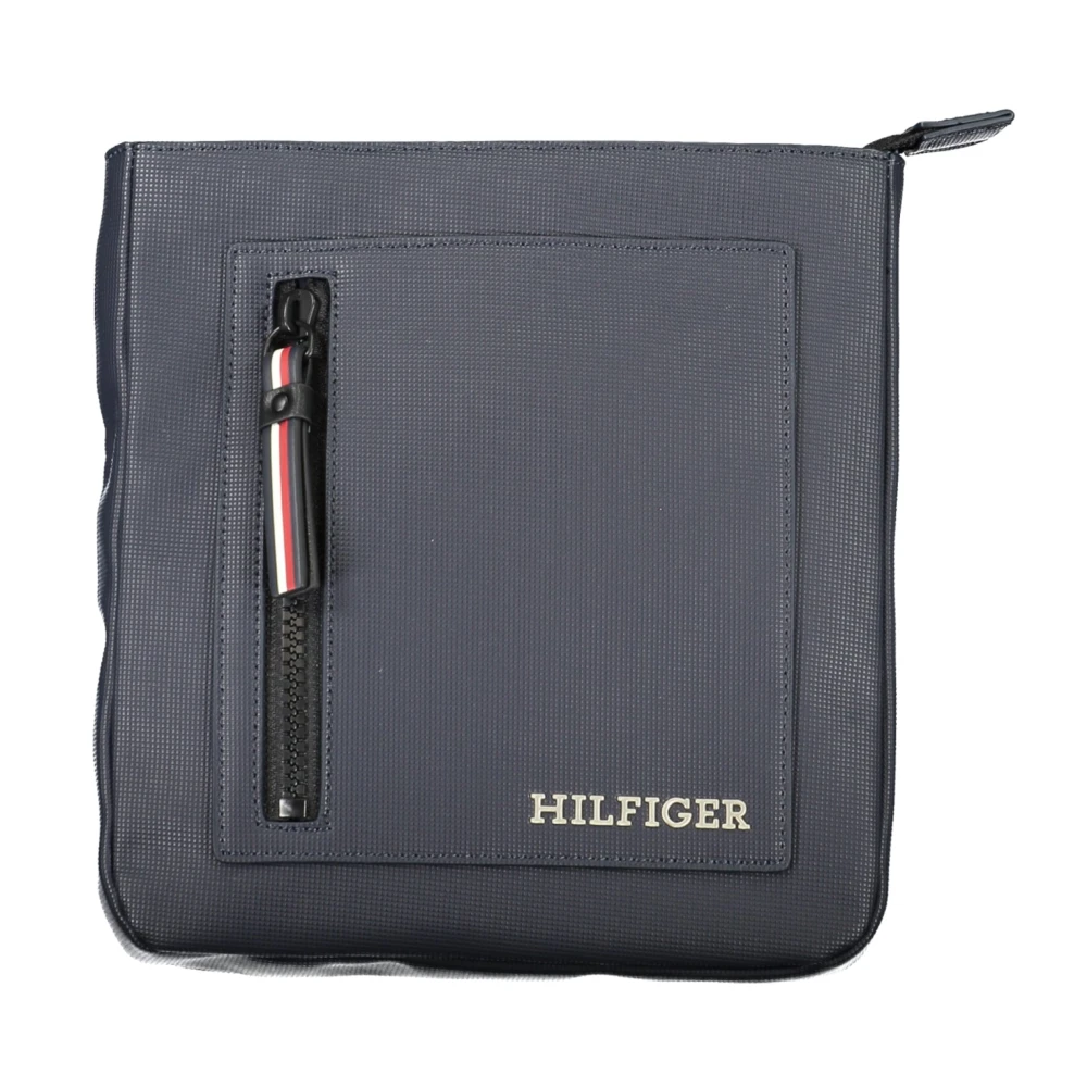 Tommy Hilfiger Blauwe Verstelbare Schoudertas met Rits Blue Heren