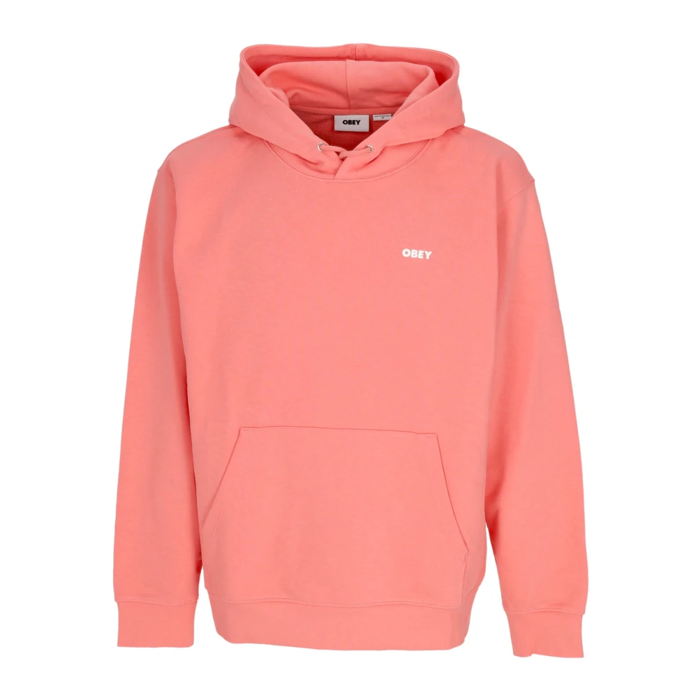 Obey Premium French Terry Hoodie Pink Heren