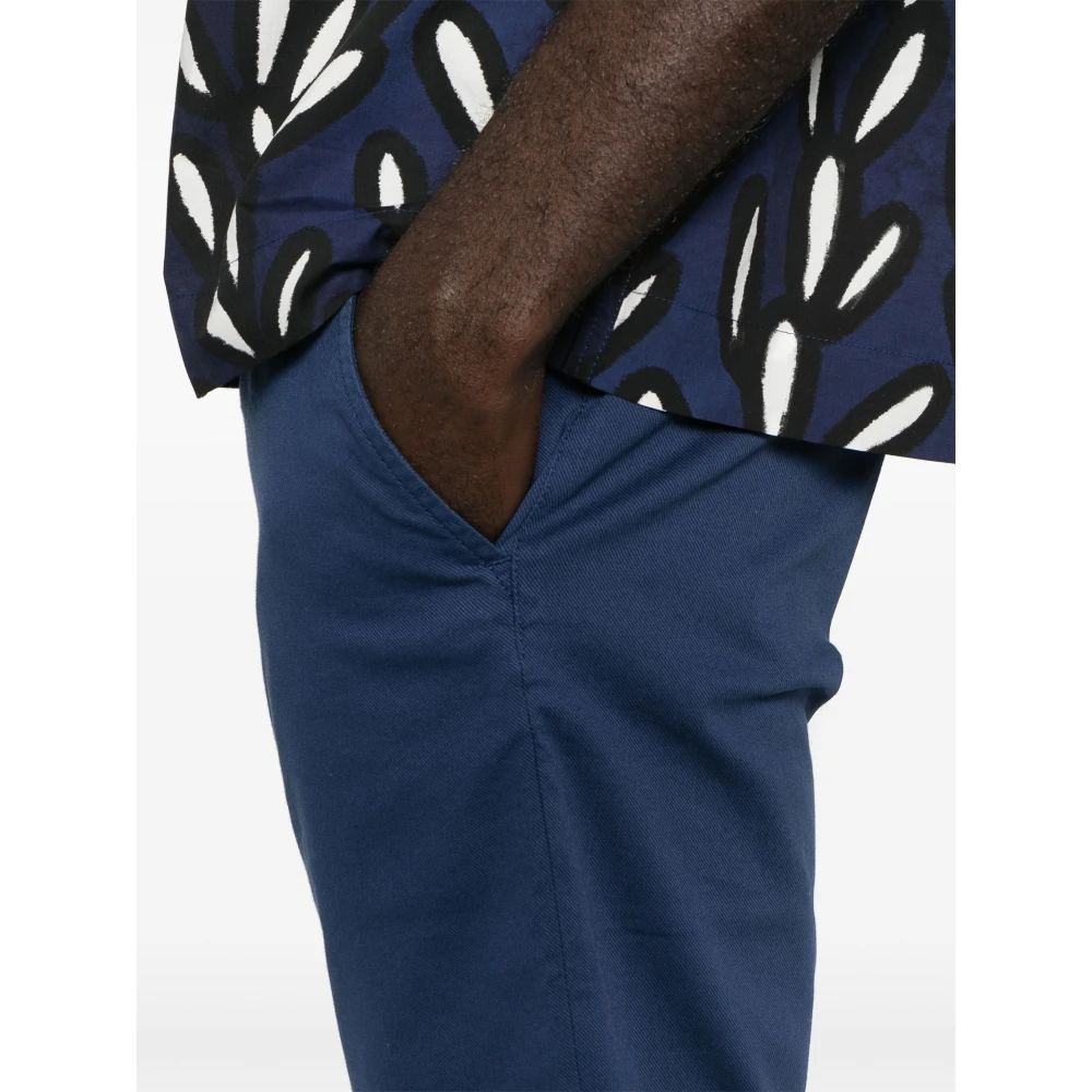 Jacob Cohën Katoen Lyocell Shorts met Zakken Blue Heren