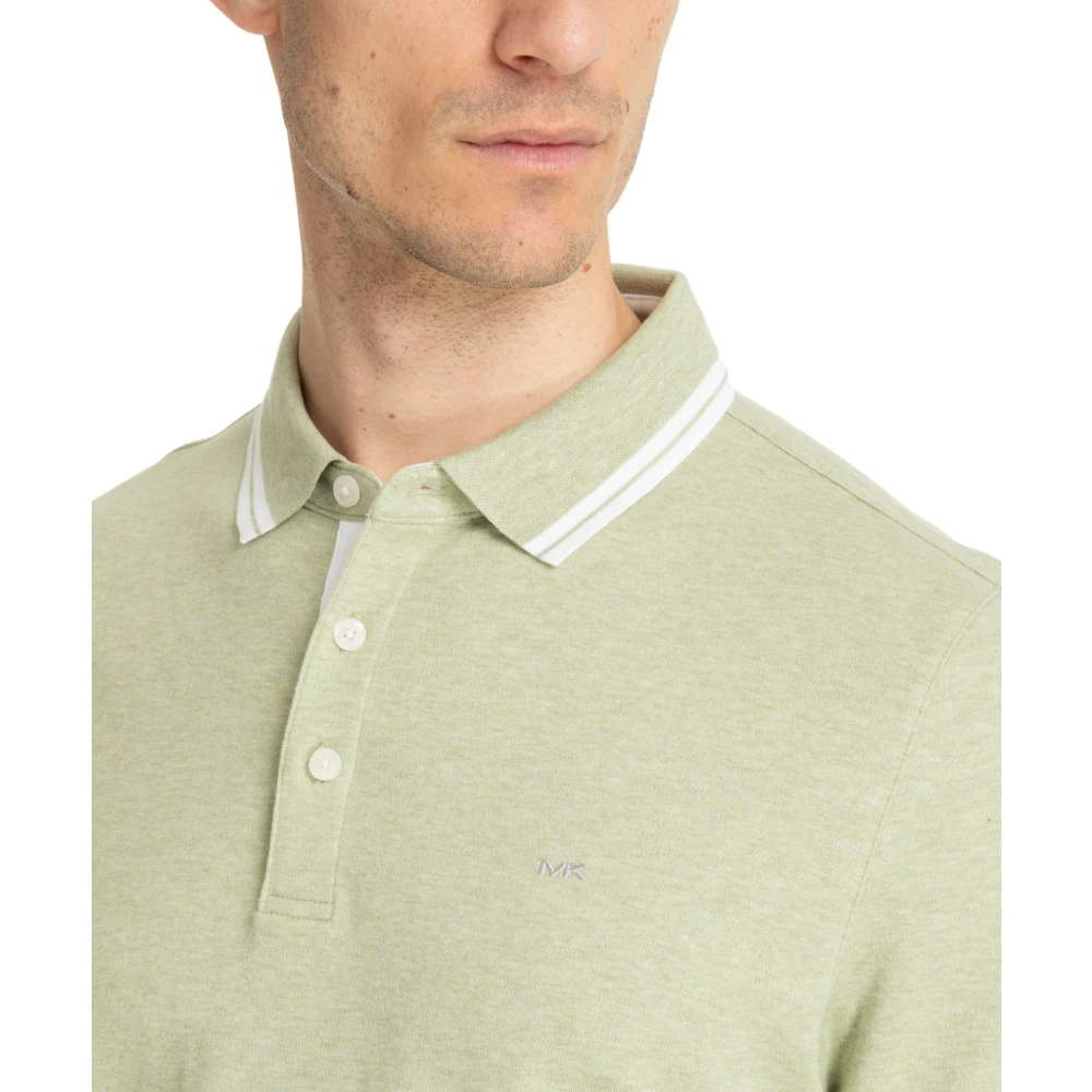 Michael Kors Effen Logo Polo Shirt Green Heren