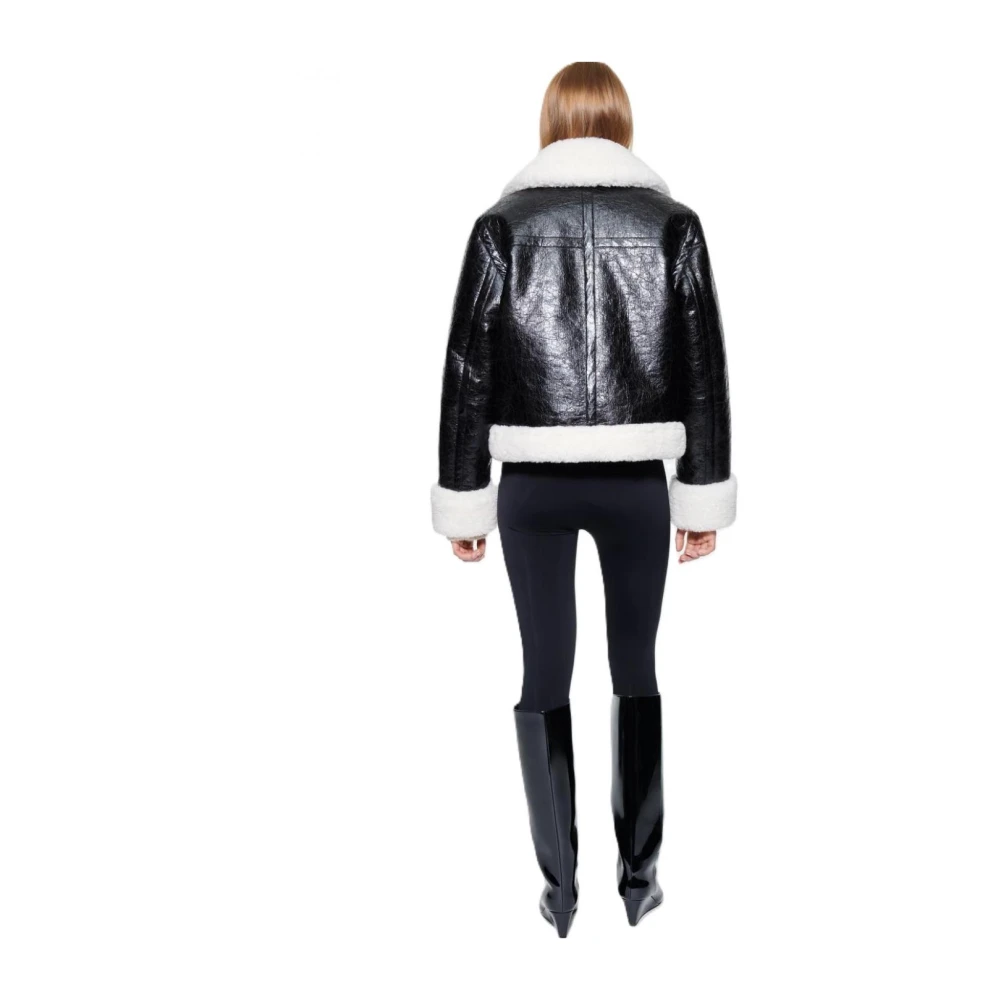 Stand Studio Polyester Puffer en Parka Jassen Black Dames
