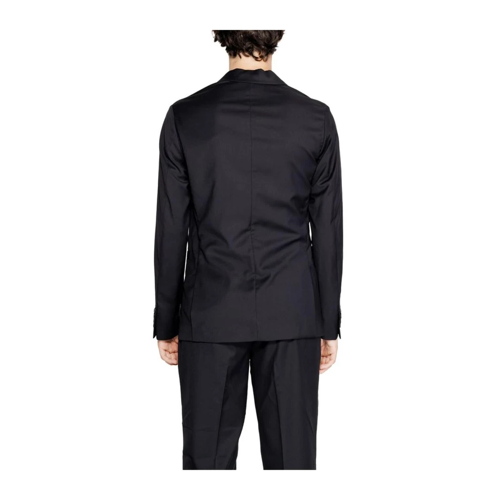 Armani Exchange Elastaan Blend Blazer Herfst Winter Collectie Black Heren
