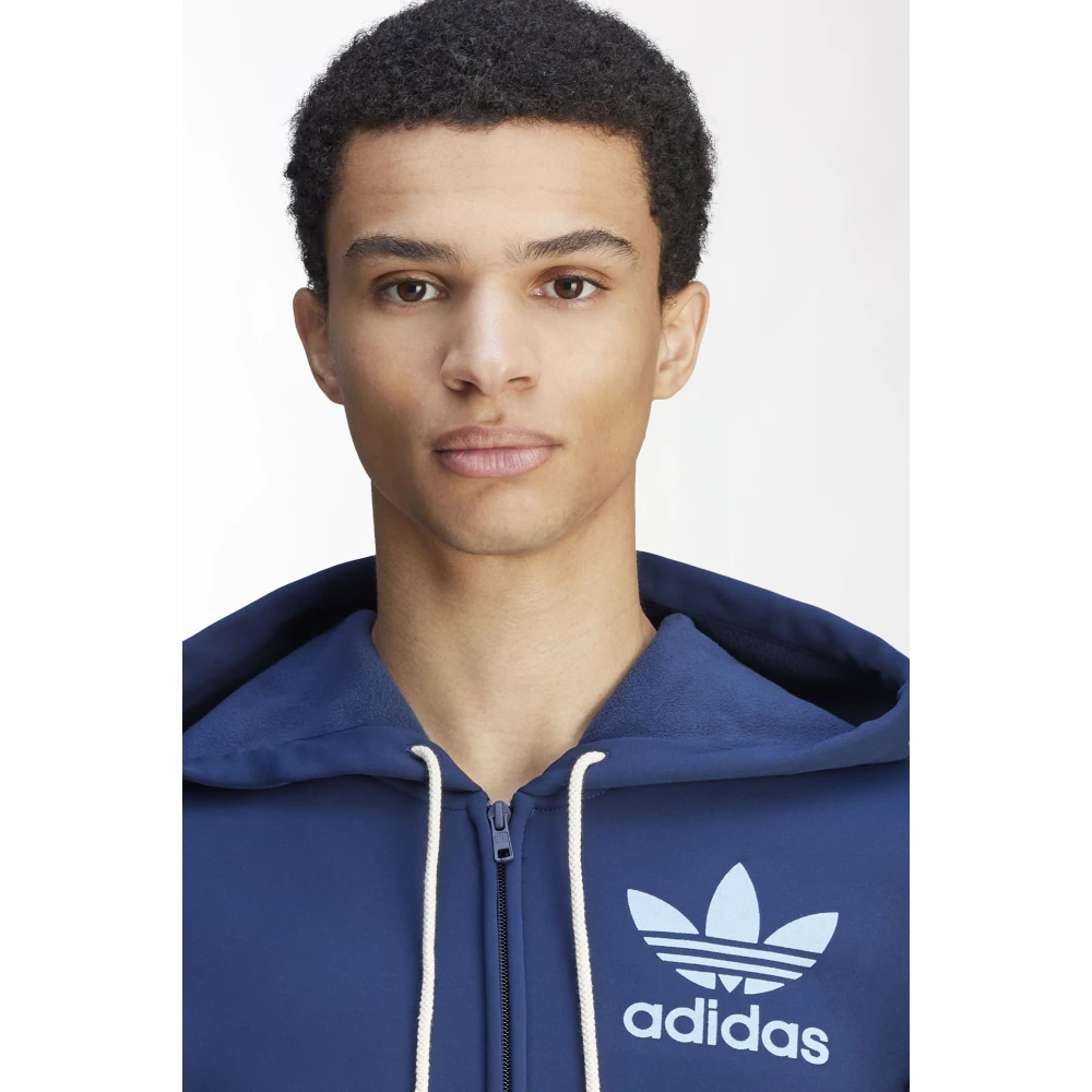 Adidas Tracktop Hoodie in Conavy Blue Heren