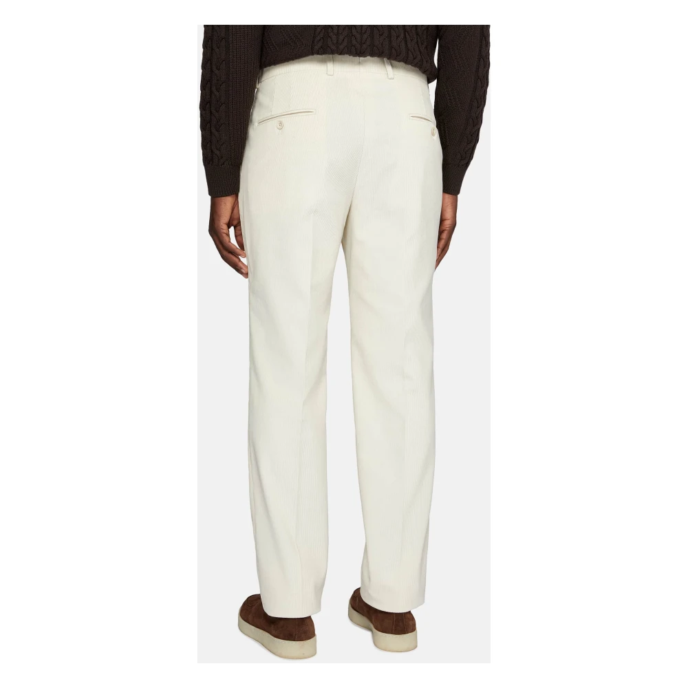 Boggi Milano Katoenen Fluwelen Broek Beige Heren