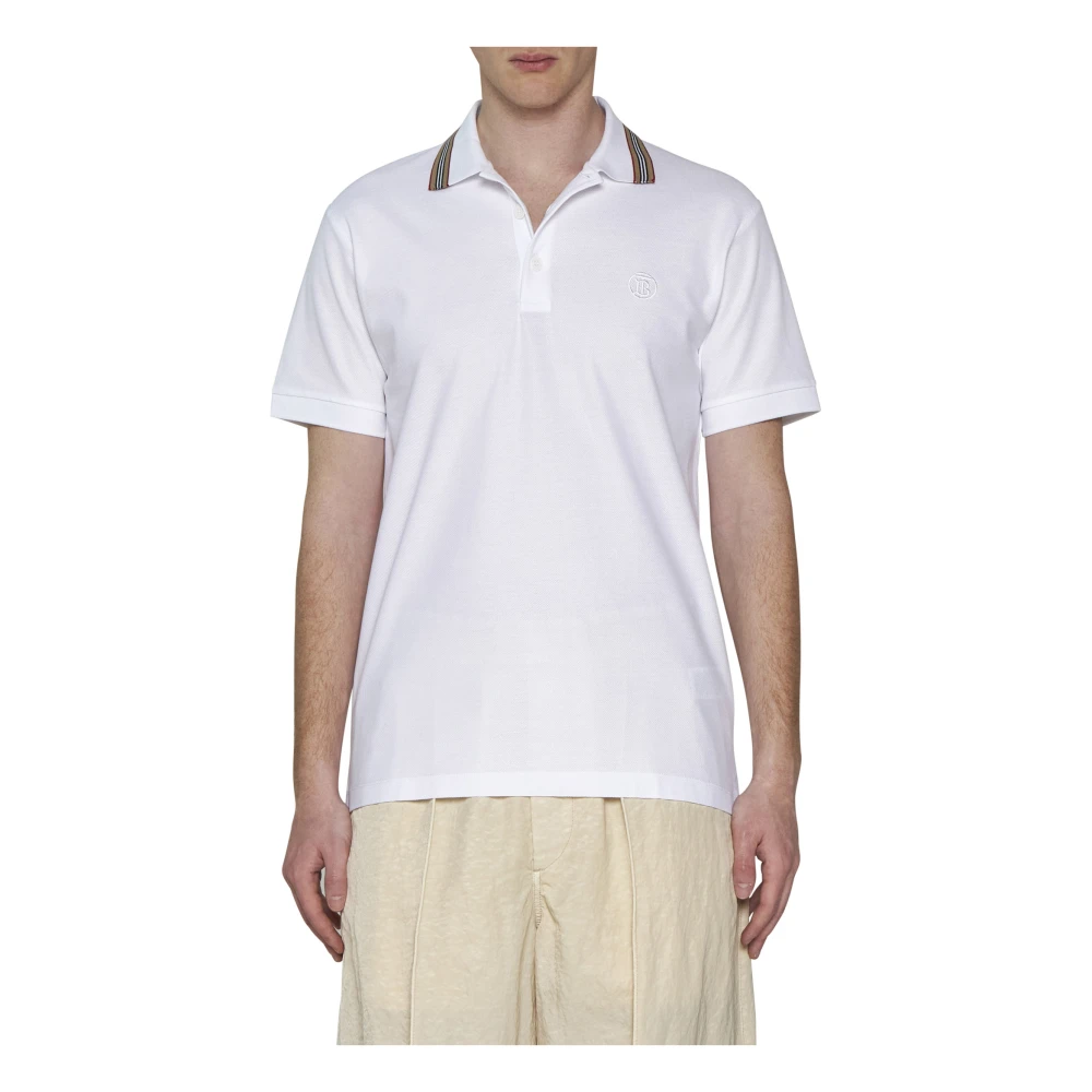 Burberry Witte T-shirts en Polos White Heren