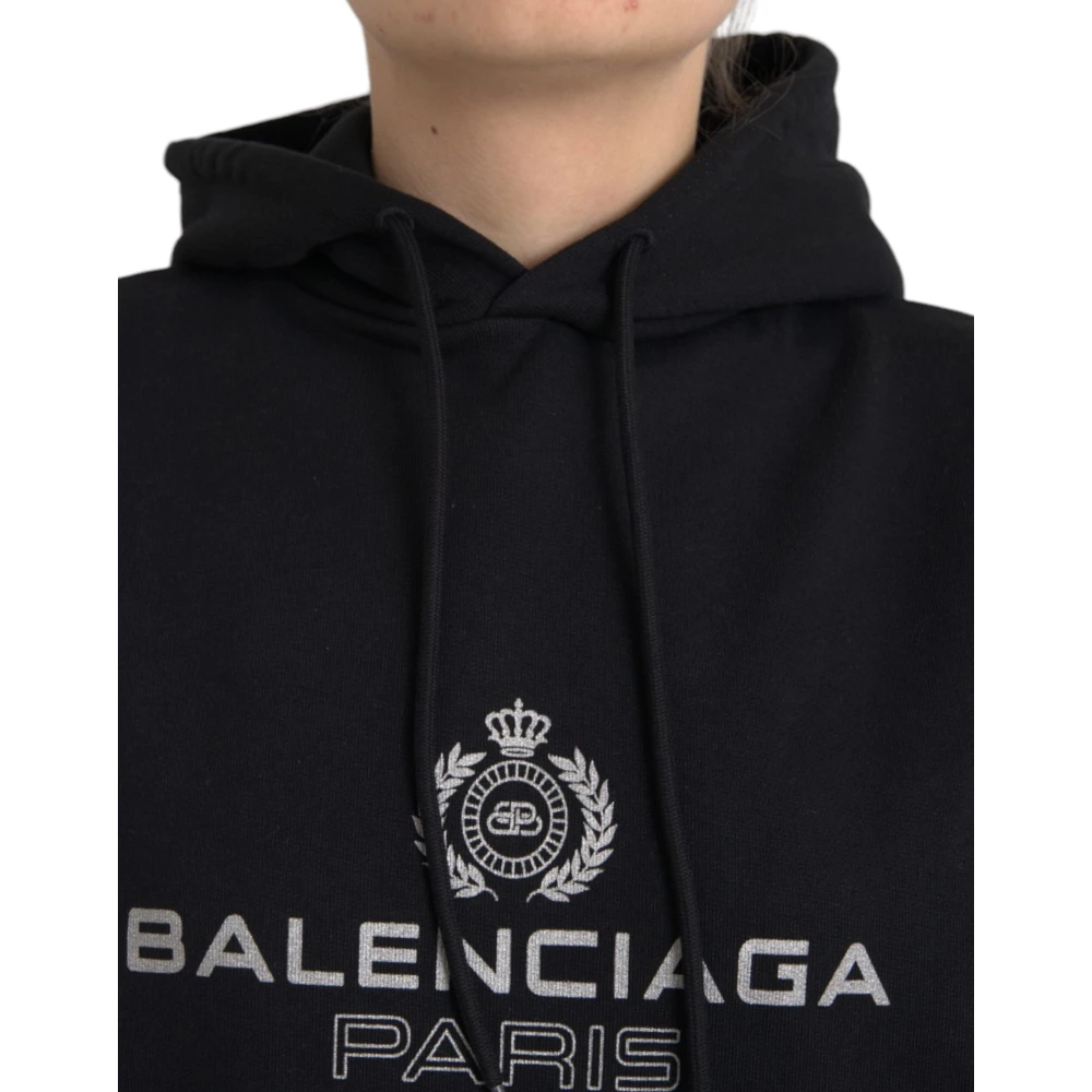 Balenciaga Hoodie met capuchon Black Dames