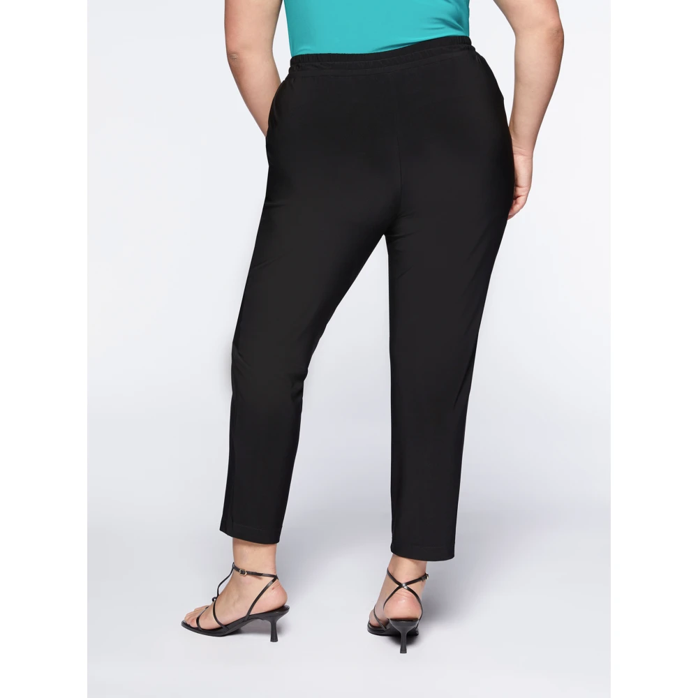 Fiorella Rubino Zachte Jersey Joggers Black Dames