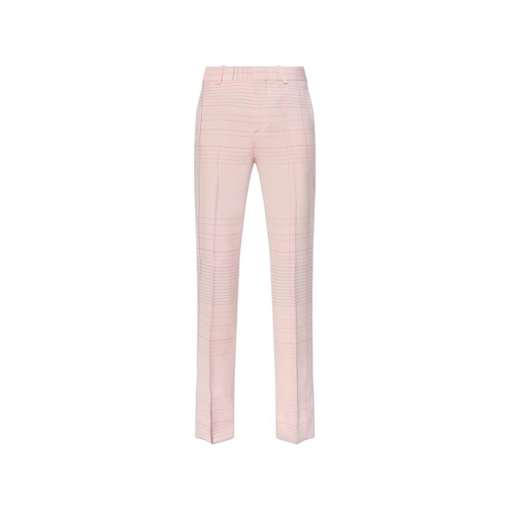 Bottega Veneta Geruite broek Pink Dames