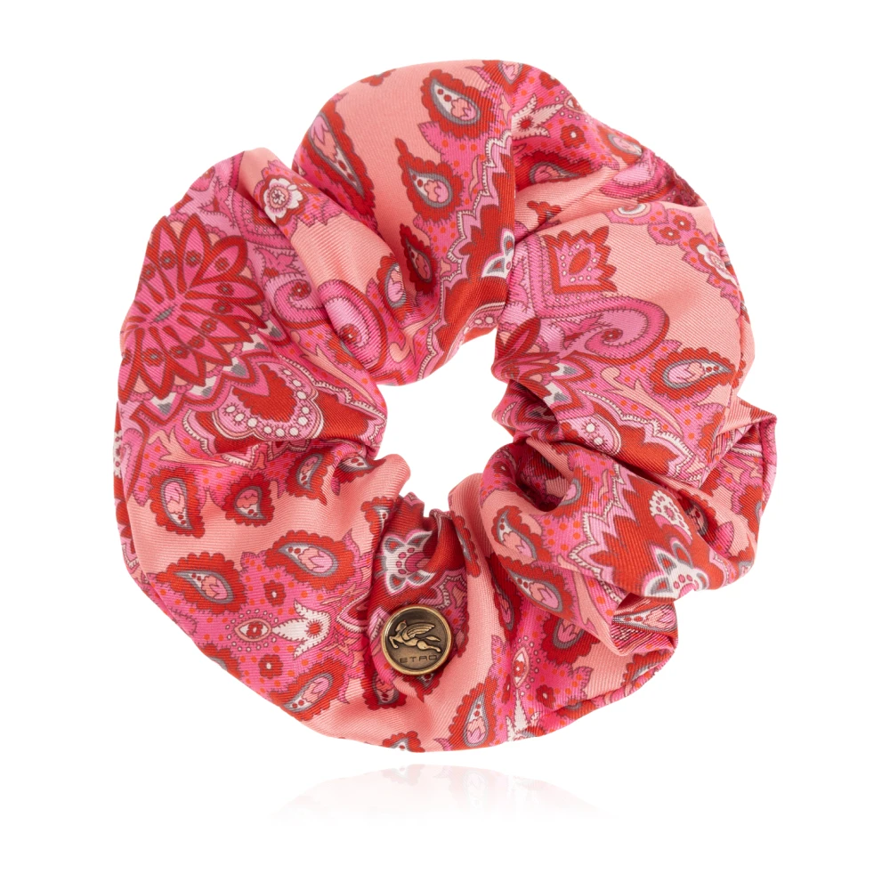 Etro Silke hår scrunchie Pink, Dam