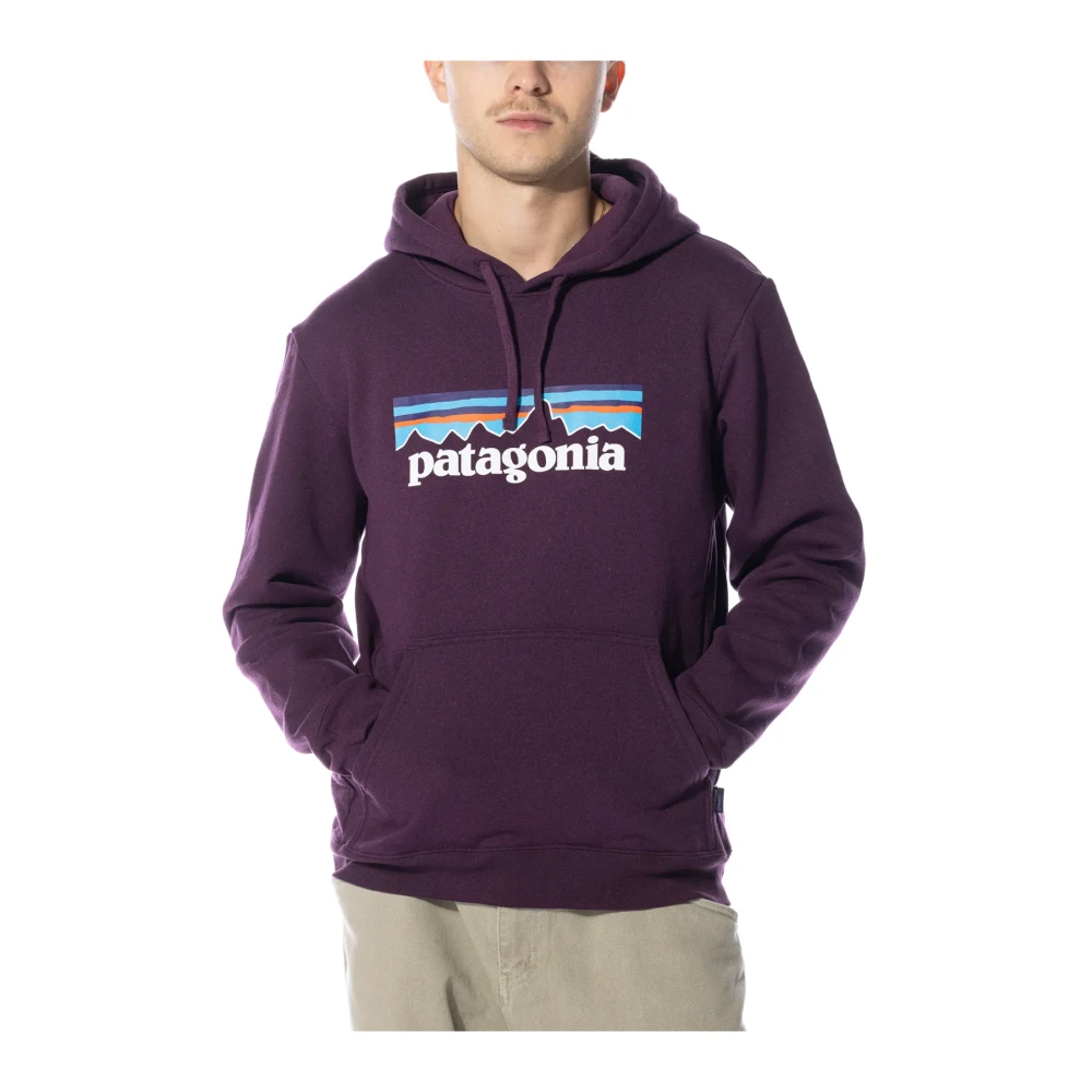 Patagonia Logo Uprisal Hoody voor Mannen Purple Heren