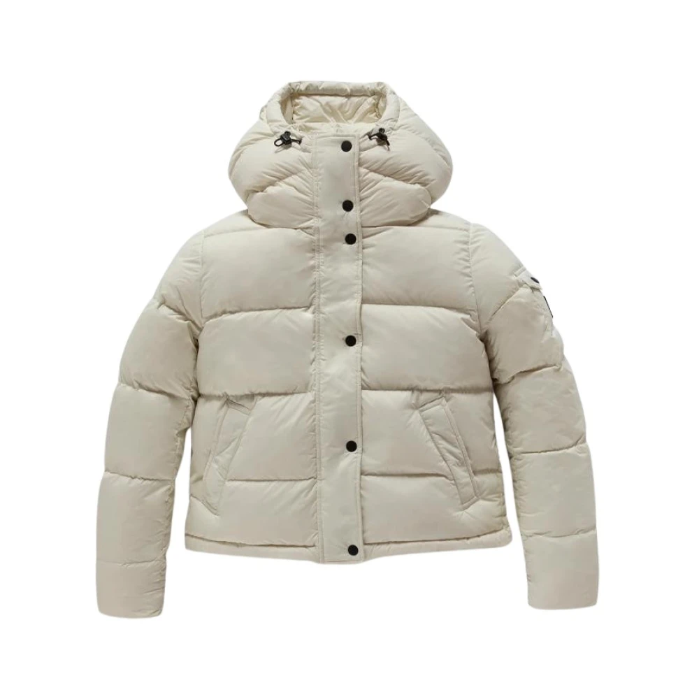 RefrigiWear Winter Iridescent Nylon Jas White Dames