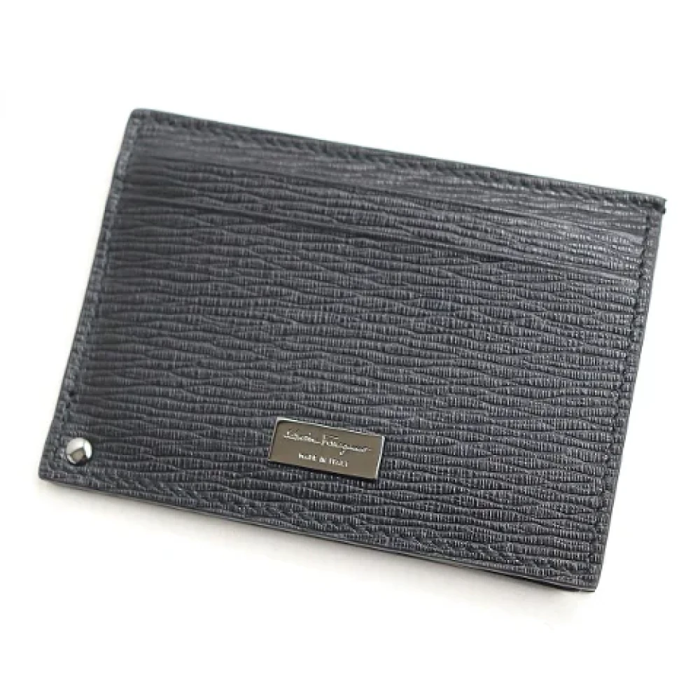 Salvatore Ferragamo Pre-owned Leather wallets Black Heren