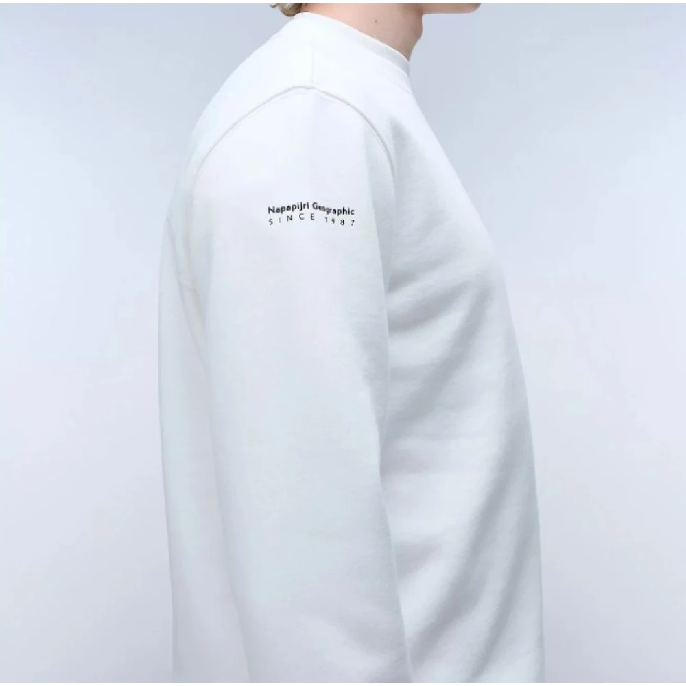 Napapijri Heren B-Badge C Sweatshirt White Heren