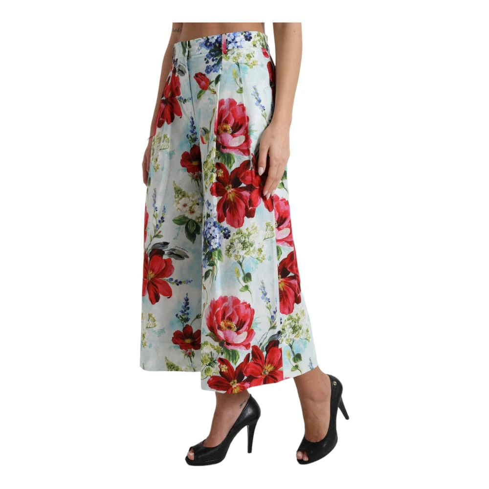 Dolce & Gabbana Bloemenprint Wijde Culottes Multicolor Dames