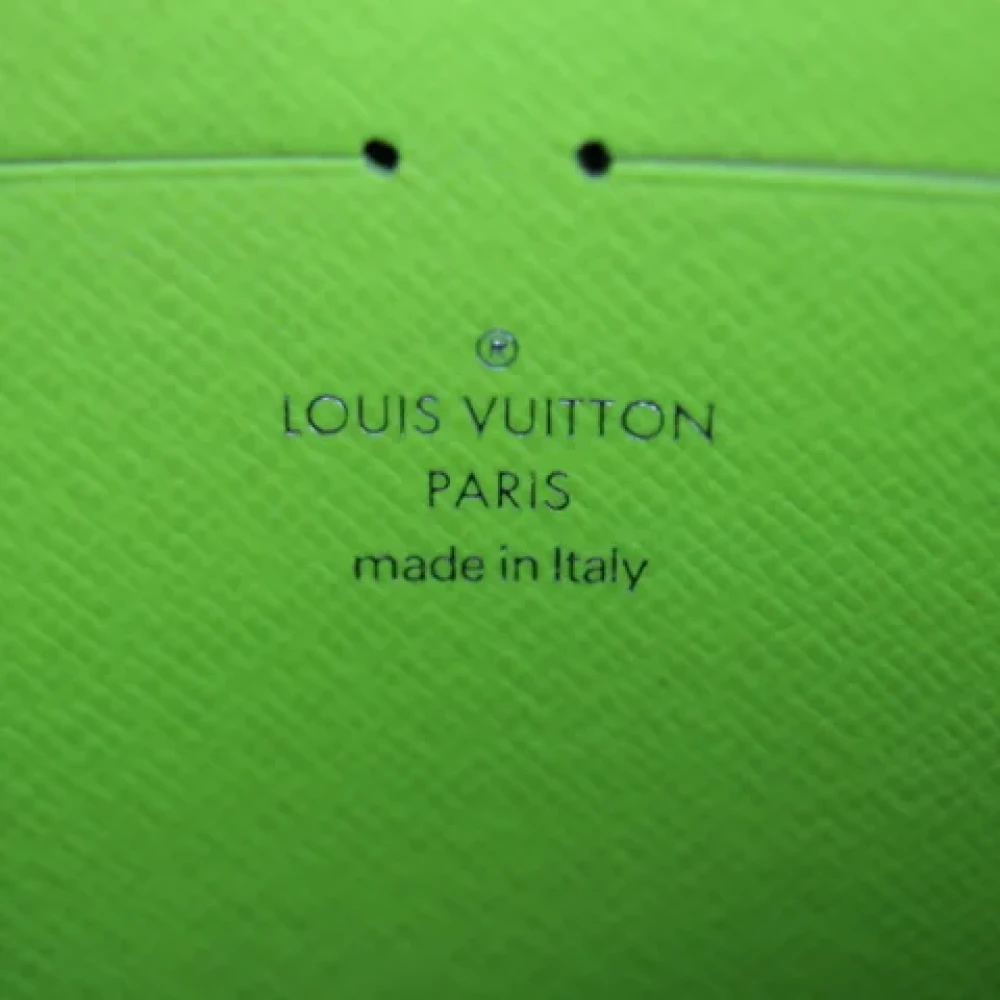 Louis Vuitton Vintage Pre-owned Leather clutches Yellow Heren